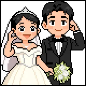 Wedding Couple Padrão de Contas de Fusão (Imprimível Grátis)