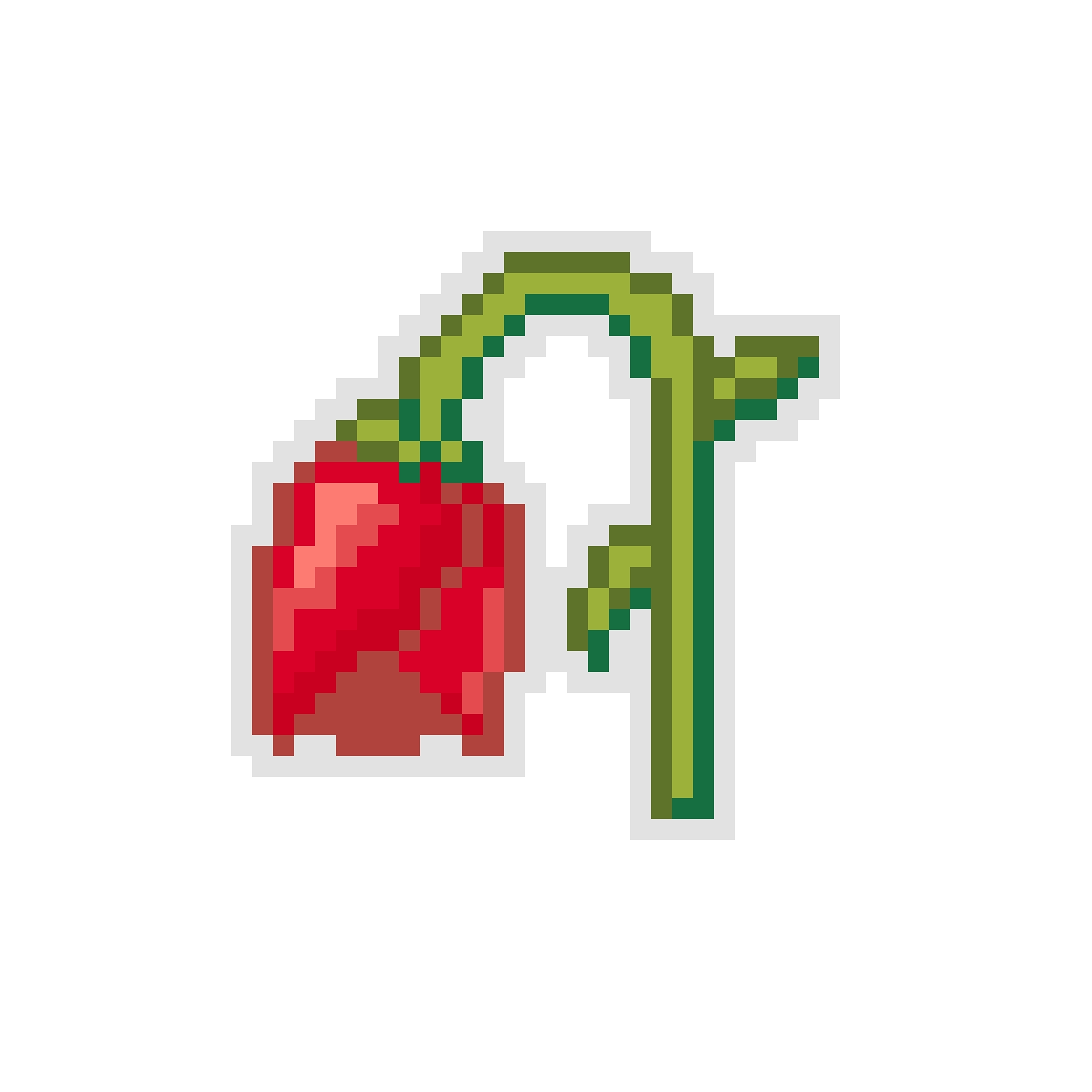 Withered Rose fuse bead pattern